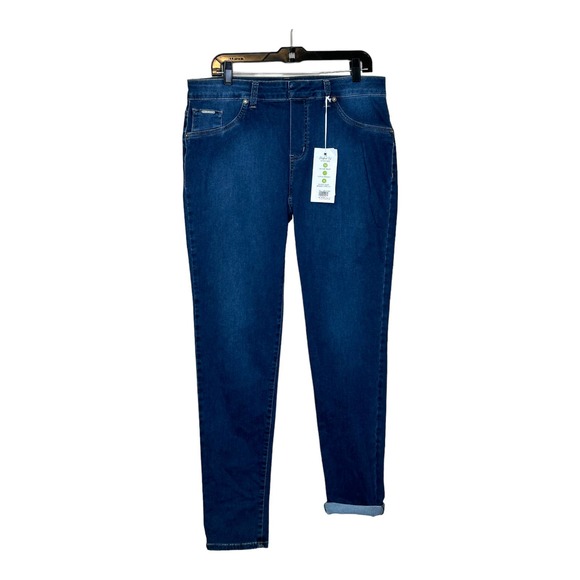 Beija Flor blue pull on skinny jeggings jeans size 12 - Picture 1 of 11